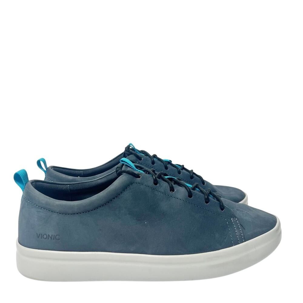 VIONIC WOMENS PAISLEY LACE UP SNEAKER NAVY SHOES SIZE 8